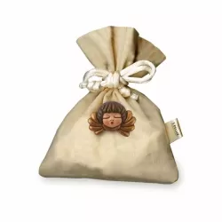 Spilla testa d'angelo + sacche. Stoffa portaconfetti - Thun