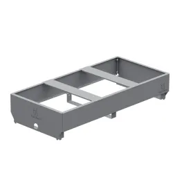 Supporto per vaschette gastro con predisposizione per scaldavivande a fiamma o elettrici - Gastro Pro Extension - Vulcanus