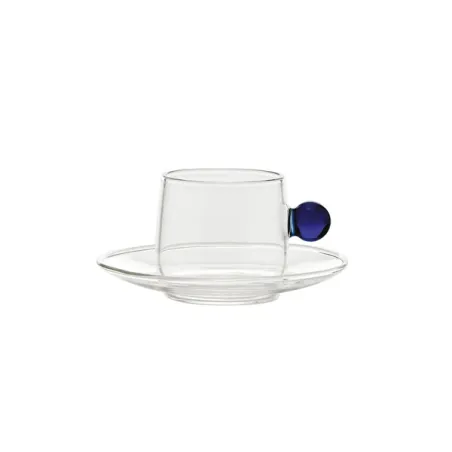 Bilia, Tazzina con piattino, blu - Zafferano