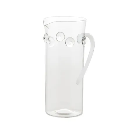 Patea, Caraffa trasparente/bianco - Zafferano