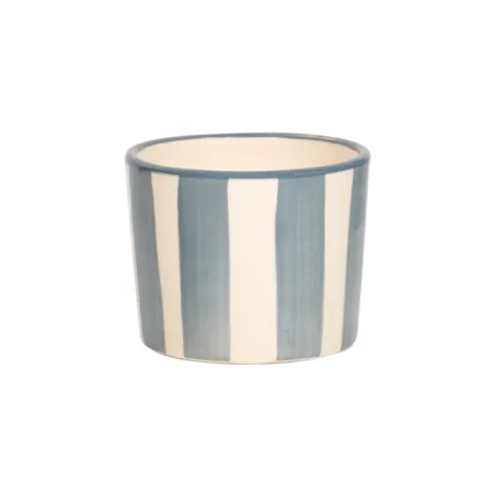 Righe, Bicchiere grigio in ceramica - Zafferano