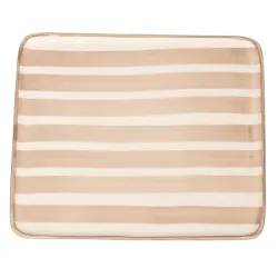Righe, Piatto rettangolare sabbia in ceramica - Zafferano