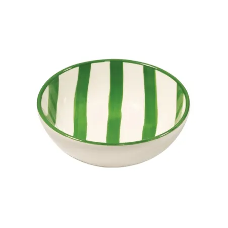 Righe, Bowl verde in ceramica - Zafferano