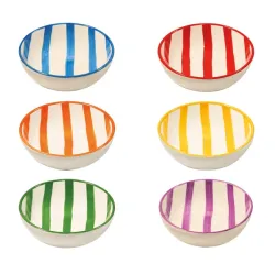 Righe, Confezione bowl colori assortiti in ceramica - Zafferano