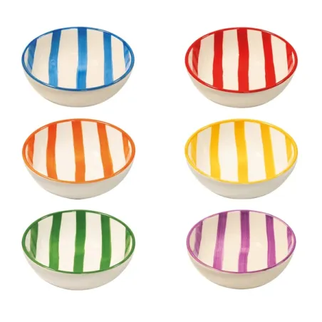 Righe, Confezione bowl colori assortiti in ceramica - Zafferano