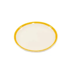 Rim, Piattino giallo in ceramica - Zafferano