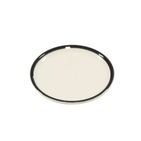 Rim, Piattino nero in ceramica - Zafferano