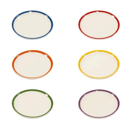 Rim, Confezione piattino colori assortiti in ceramica - Zafferano