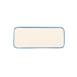 Rim, Piattino rettangolare azzurro in ceramica - Zafferano