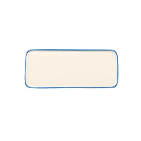 Rim, Piattino rettangolare azzurro in ceramica - Zafferano
