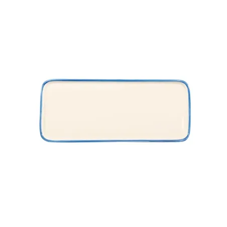 Rim, Piattino rettangolare azzurro in ceramica - Zafferano