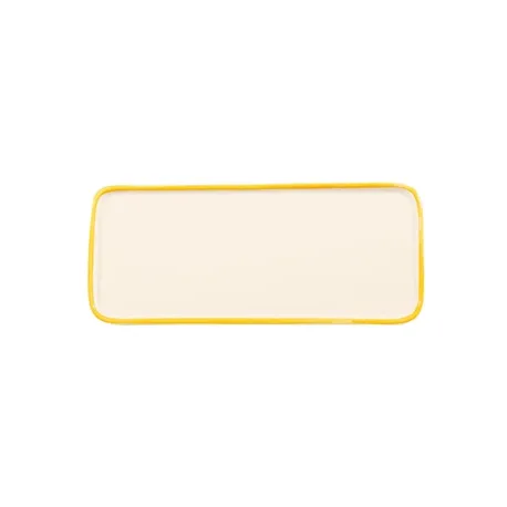 Rim, Piattino rettangolare giallo in ceramica - Zafferano