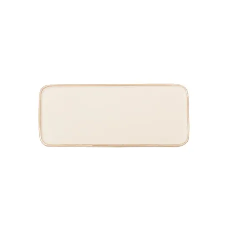 Rim, Piattino rettangolare sabbia in ceramica - Zafferano