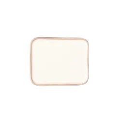 Rim, Piattino rettangolare sabbia in ceramica - Zafferano