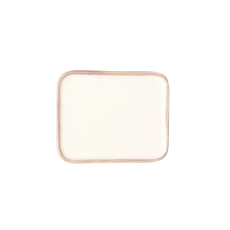 Rim, Piattino rettangolare sabbia in ceramica - Zafferano