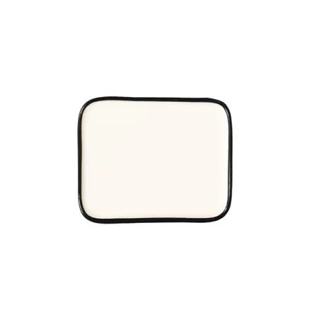 Rim, Piattino rettangolare nero in ceramica - Zafferano