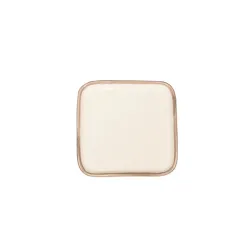 Rim, Piattino quadrato sabbia in ceramica - Zafferano