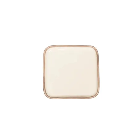 Rim, Piattino quadrato sabbia in ceramica - Zafferano