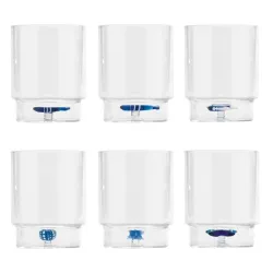 Teca Mare, Bicchiere simboli assortiti - Zafferano