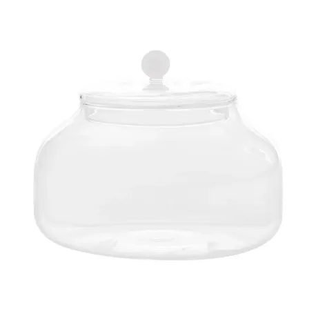 Bilia, Biscottiera trasparente bianca - Zafferano