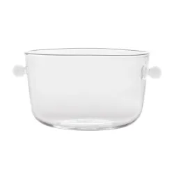 Bilia, Bowl alta trasparente bianca - Zafferano