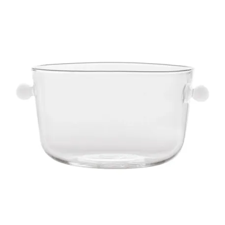 Bilia, Bowl alta trasparente bianca - Zafferano