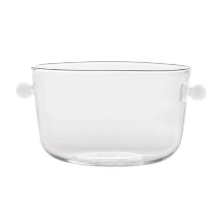 Bilia, Bowl alta trasparente bianca - Zafferano