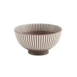 Levante, Bowl media marrone in porcellana - Zafferano