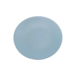 Levante, Piatto dessert blu avio in porcellana - Zafferano