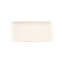 Levante, Piatto rettangolare avorio in porcellana - Zafferano