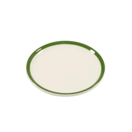 Rim, Piattino verde in ceramica - Zafferano