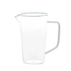 Intrecci, Caraffa bianco/blu - Zafferano