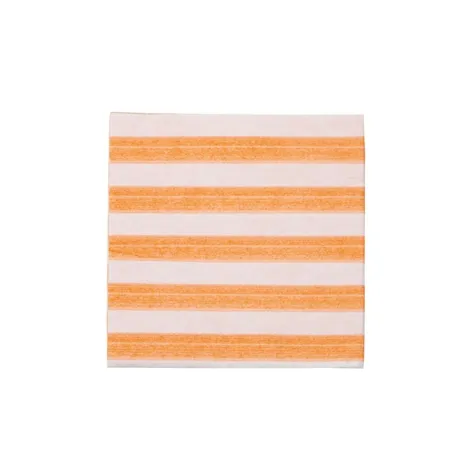 Righe, Tovagliolo carta arancio spunlace compostabile cm.25x25 (20 pezzi) - Zafferano