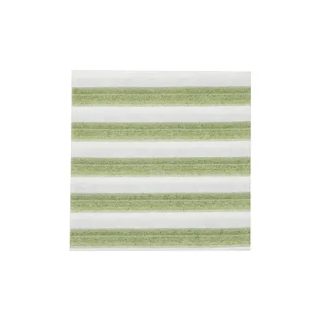 Righe, Tovagliolo carta verde spunlace compostabile cm.40x40 (12 pezzi) - Zafferano