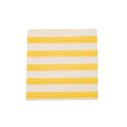 Righe, Tovagliolo carta giallo spunlace compostabile cm.40x40 (12 pezzi) - Zafferano