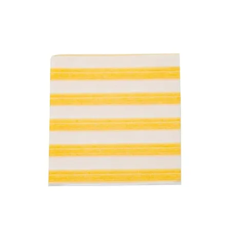 Righe, Tovagliolo carta giallo spunlace compostabile cm.40x40 (12 pezzi) - Zafferano