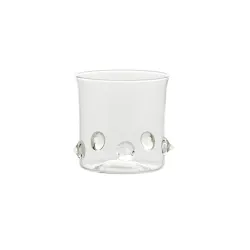 Patea, Bicchiere trasparente/bianco - Zafferano