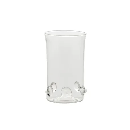 Patea, Bicchiere alto trasparente/bianco - Zafferano