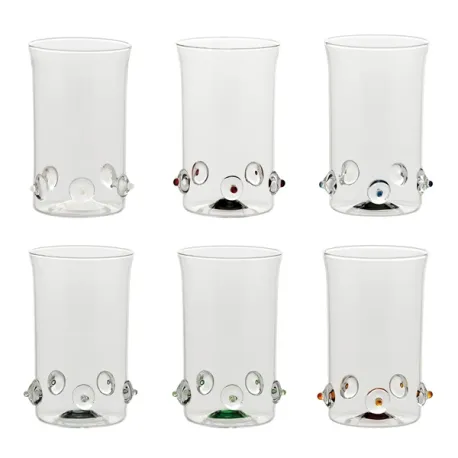 Patea, Confezione bicchieri alto assortiti - Zafferano