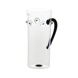 Patea, Caraffa trasparente/blu - Zafferano