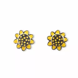 Orecchini glossy bottone girasole - Thun