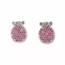 Orecchini piccole luci bottone coccinella - Thun