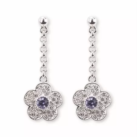 Orecchini piccole luci pendenti corti fiore - Thun