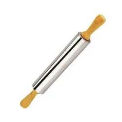 Mattarello in acciaio con meccanismo rotante Cm.43