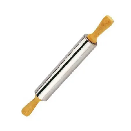 Mattarello in acciaio con meccanismo rotante Cm.43