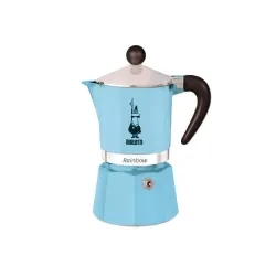 Moka rainbow azzurra 3 tazze - Bialetti