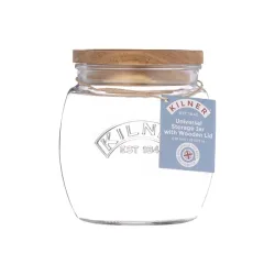 Barattolo universal jar acacia wooden Lt. 0,85 - Kilner