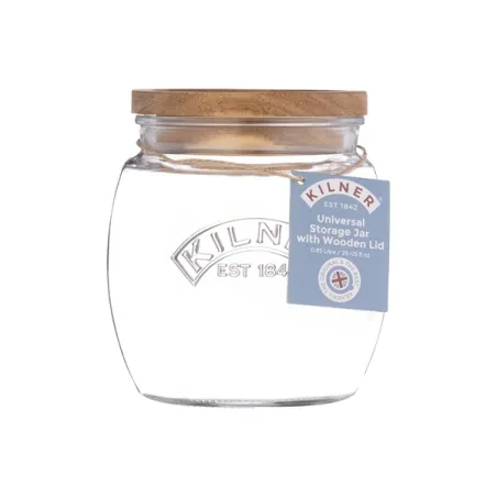 Barattolo universal jar acacia wooden Lt. 0,85 - Kilner