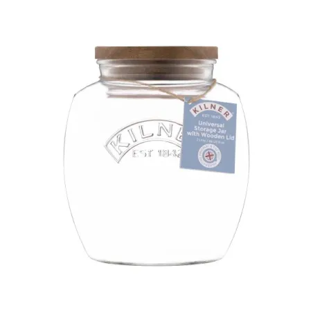 Barattolo universal jar acacia wooden Lt. 2 - Kilner