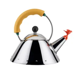 Bollitore con uccellino Lt.1, Giallo - Alessi